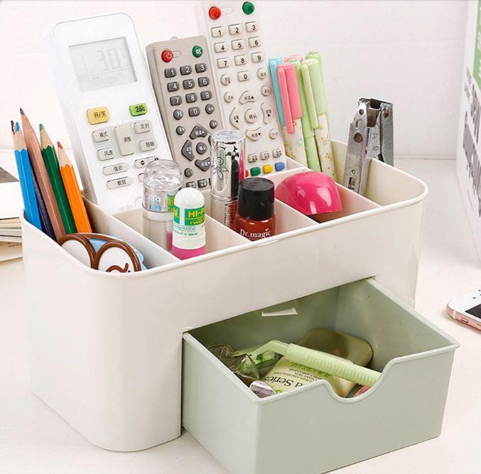 Organizer Box for Desk and Makeup / 3D Printed Vanity Storage / Clean and Organized Tool Box / Slay Station - Free Shipping