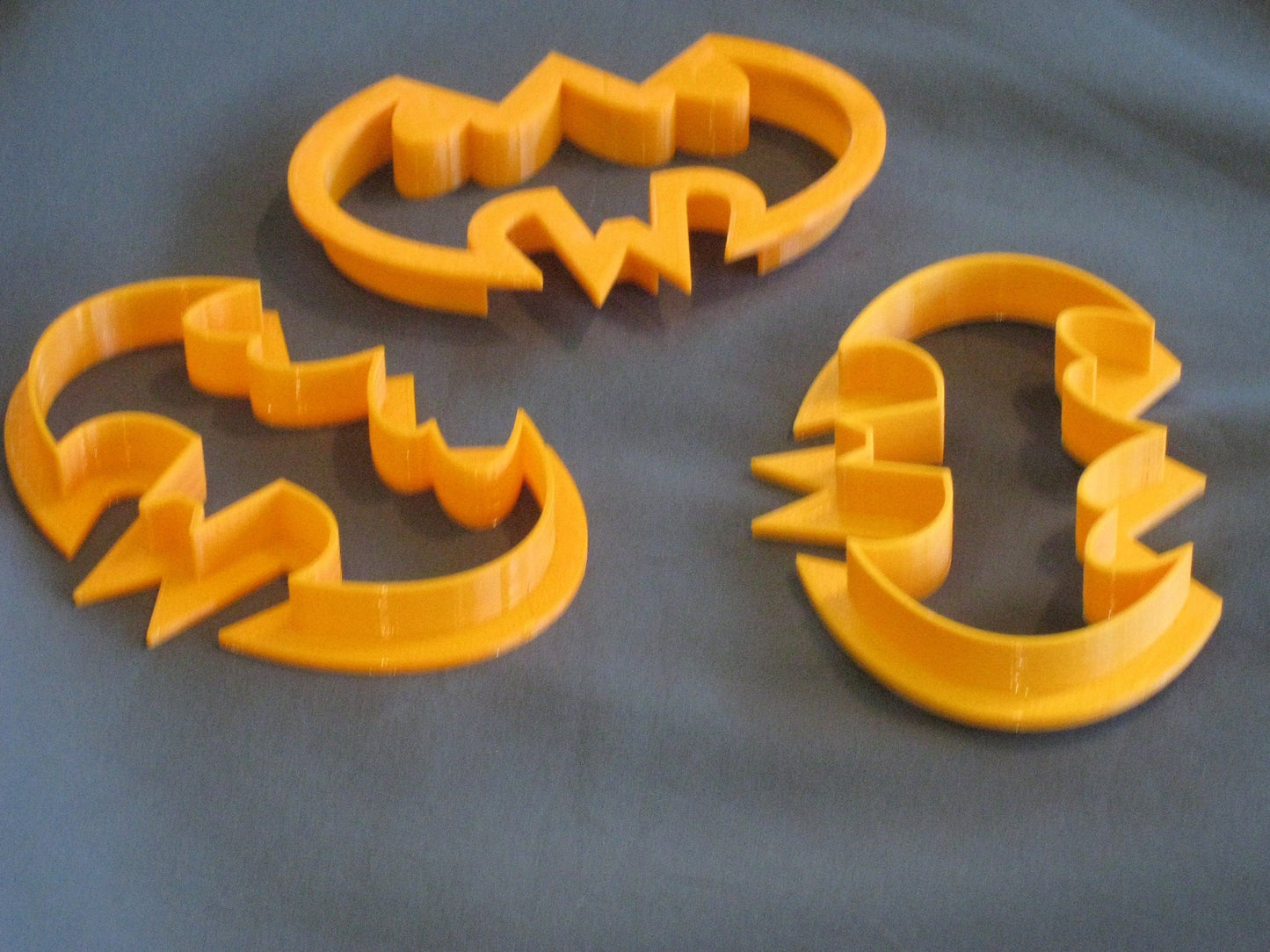 3 Cookie Cutters -Batman Cookie Cutter - Teddy Bear Cookie Cutter - Eat Me Cookie Cutter - Free Shipping