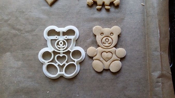 3 Cookie Cutters -Batman Cookie Cutter - Teddy Bear Cookie Cutter - Eat Me Cookie Cutter - Free Shipping