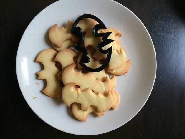 3 Cookie Cutters -Batman Cookie Cutter - Teddy Bear Cookie Cutter - Eat Me Cookie Cutter - Free Shipping