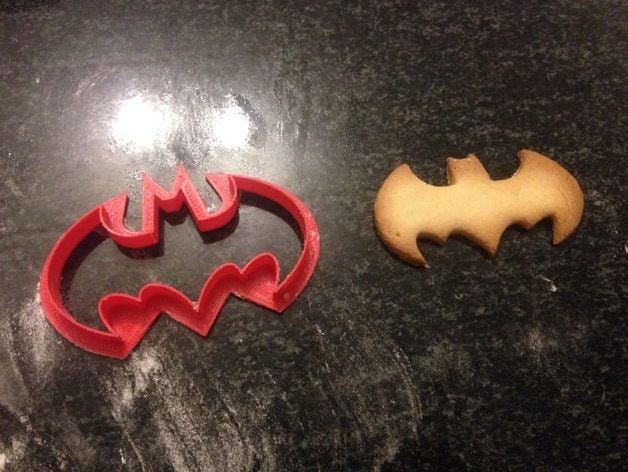 3 Cookie Cutters -Batman Cookie Cutter - Teddy Bear Cookie Cutter - Eat Me Cookie Cutter - Free Shipping