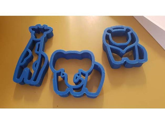 3 Cookie Cutters -Lion+Elephant+giraffe -Free Shipping