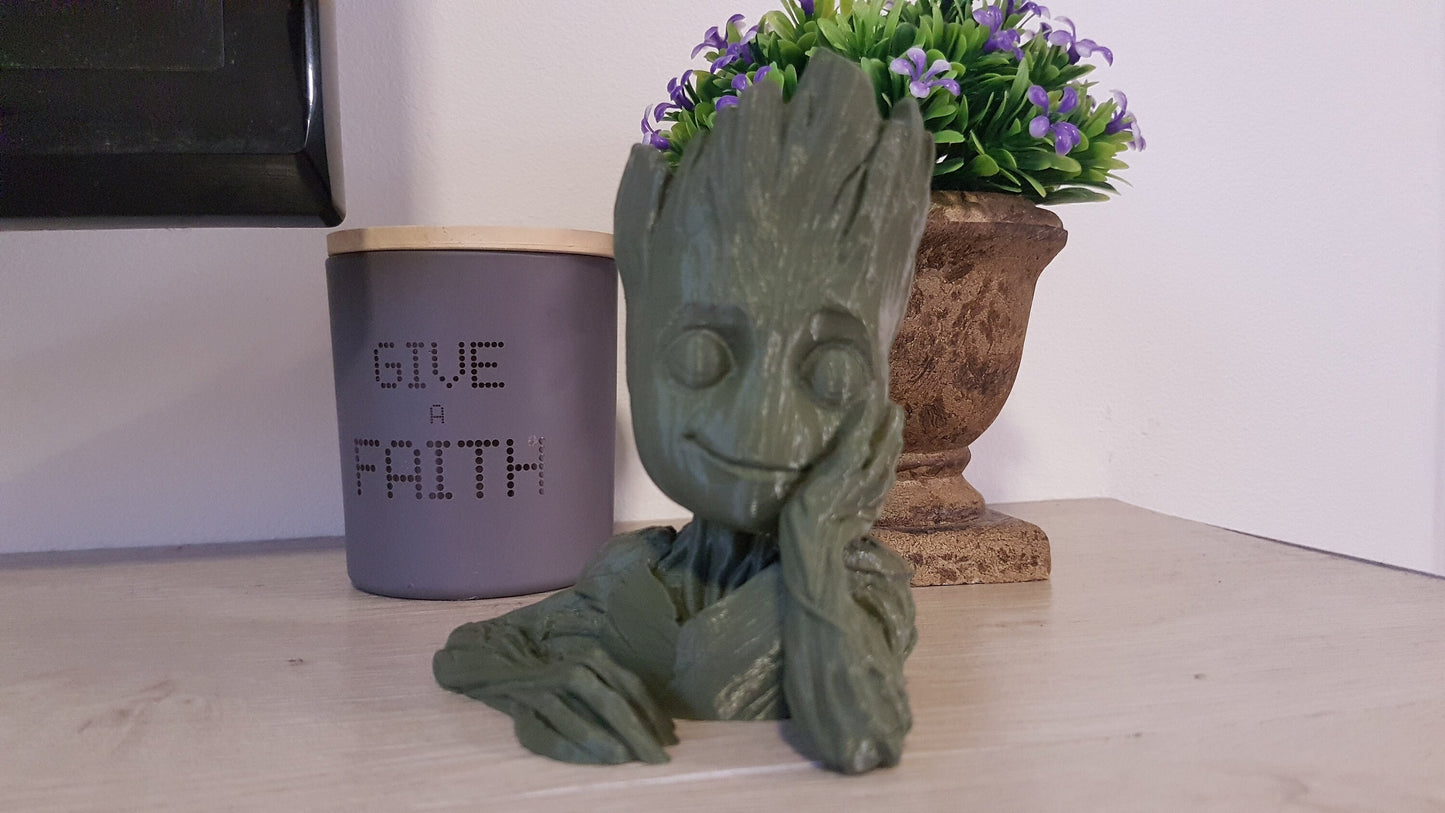 Groot Planter - paint or choose color! -Free Shipping