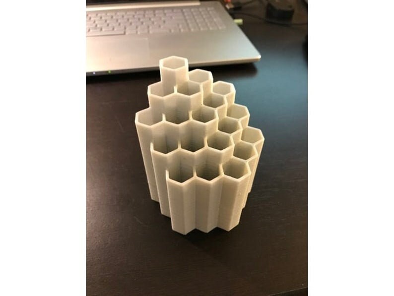 Hexagon pencil holder / pen organizar / pencil holder