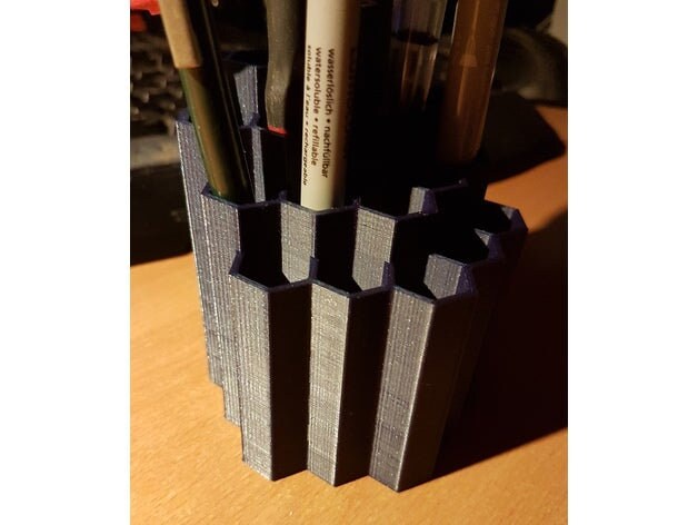 Hexagon pencil holder / pen organizar / pencil holder