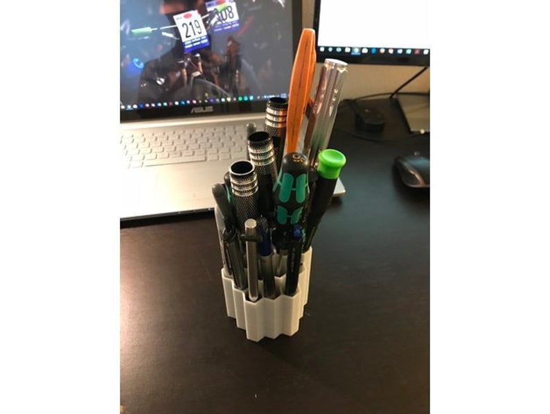 Hexagon pencil holder / pen organizar / pencil holder