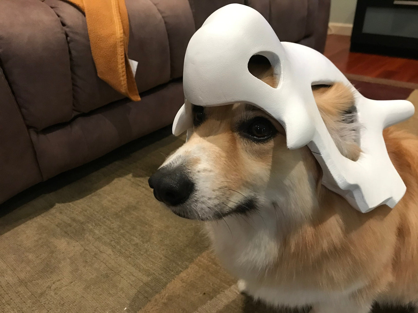 Cubone Dog Mask - Dog Costume - Pokemon Dog Mask - FREE SHIPPING