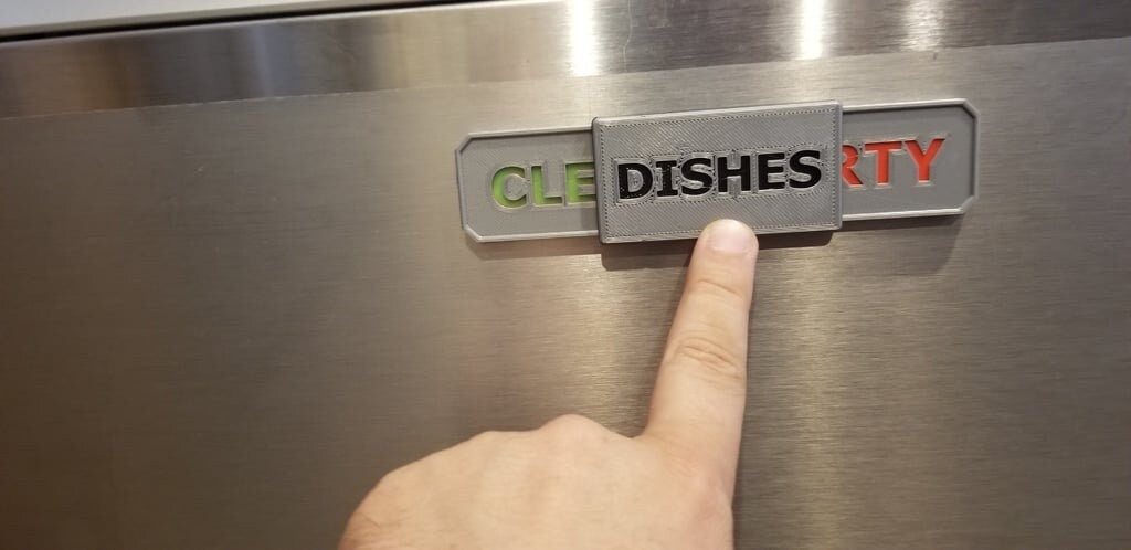 Dishwasher Alert Sign - Easily Keep Track of Dirty or Clean Dishes - Free Shipping!